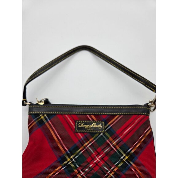 Dooney & Bourke Red Tartan Large Wristlet Clutch - Picture 8 of 8